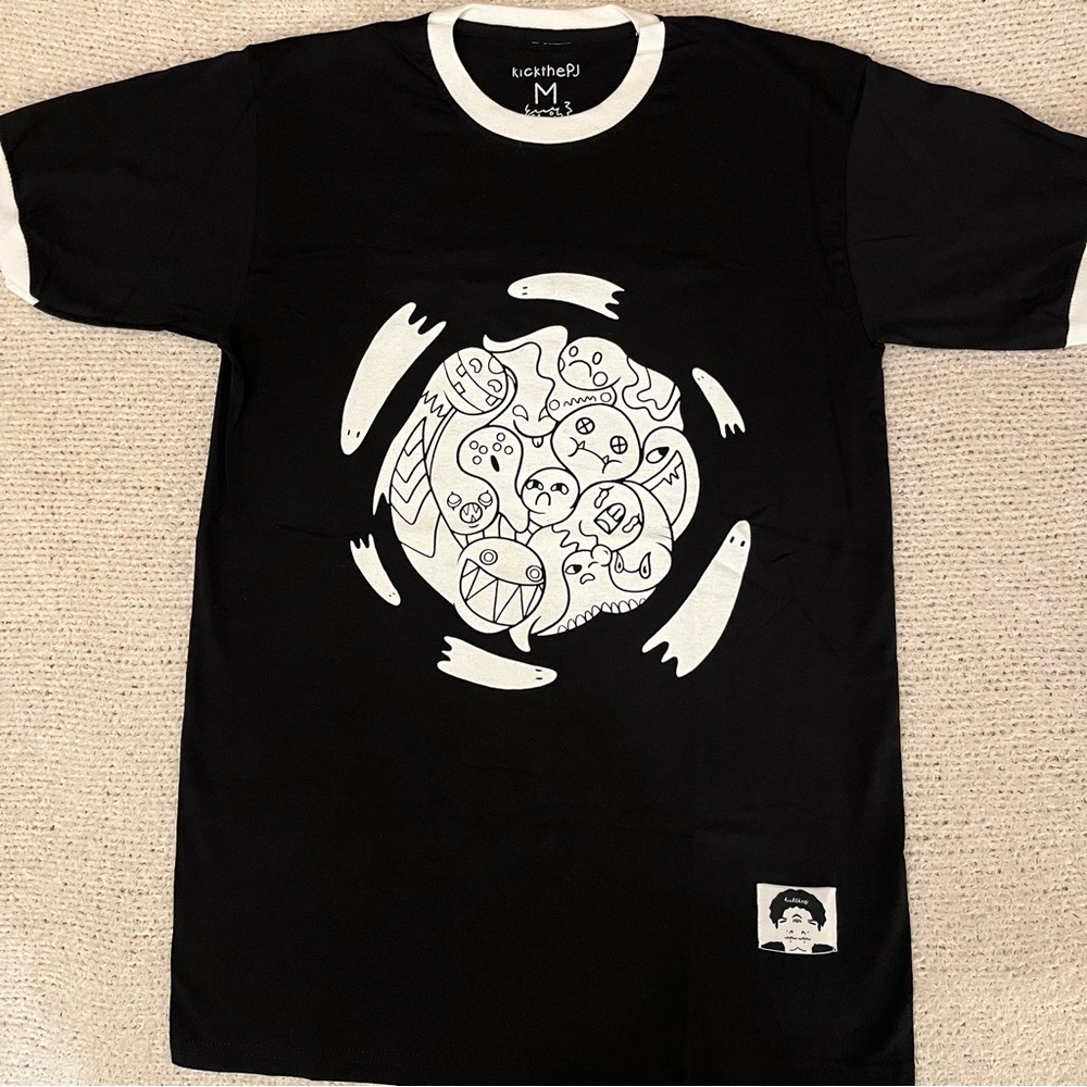 KickThePj Ghost Vortex Size M Unisex Shirt.